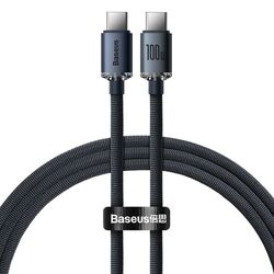 Кабель Type-C to Type-C Baseus Crystal Shine CAJY000601 1.2м (Black)