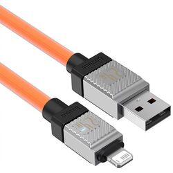 Cablu USB-A to Lightning Baseus Coolplay 1m (Orange) Thumb