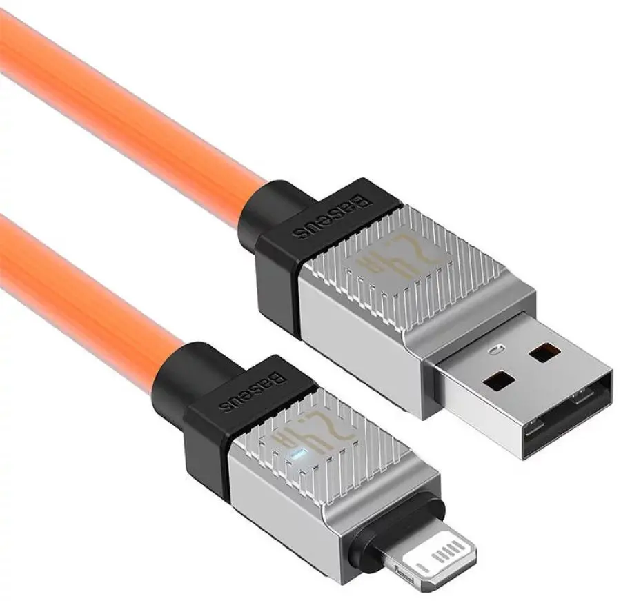 Cablu USB-A to Lightning Baseus Coolplay 1m (Orange)