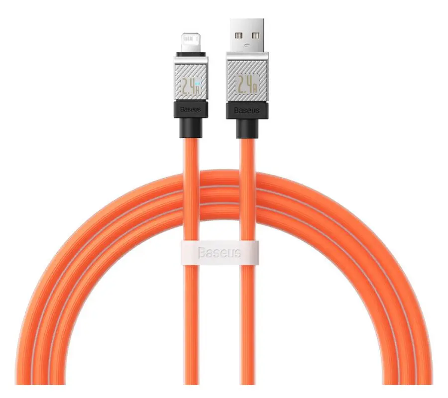 Cablu USB-A to Lightning Baseus Coolplay 1m (Orange)