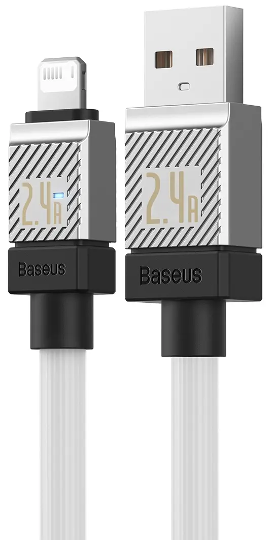 Cablu USB-A to Lightning Baseus Coolplay 1m (White)
