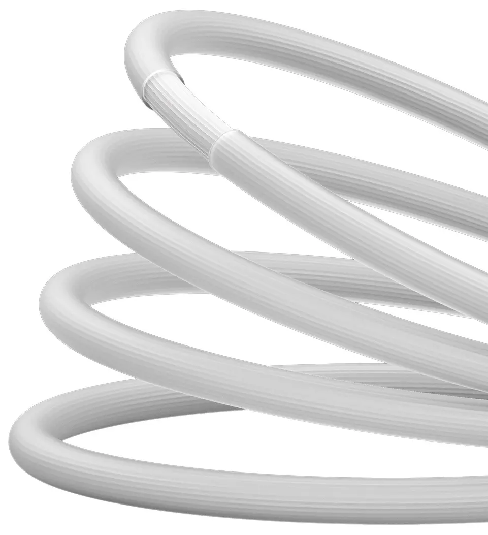 Cablu USB-A to Lightning Baseus Coolplay 1m (White)