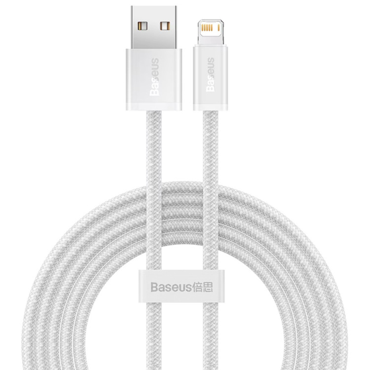 Кабель USB-A to Lightning Baseus Dynamic CALD000502 2м (White)