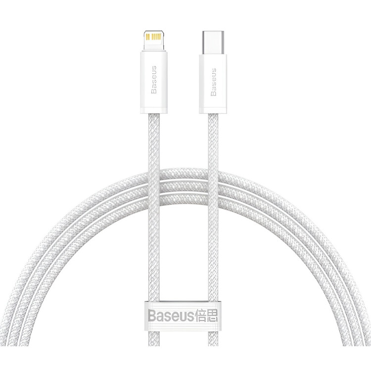 Кабель USB-C to Lightning Baseus Dynamic CALD000002 1м (White)