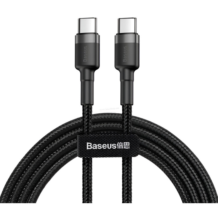 Кабель USB-C to USB-C Baseus Cafule CATKLF-HG1 2м (Black)
