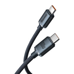 Cablu USB-C to USB-C Baseus Crystal Shine CAJY000701 2m (Black) Thumb
