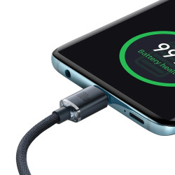 Cablu USB-C to USB-C Baseus Crystal Shine CAJY000701 2m (Black) Thumb