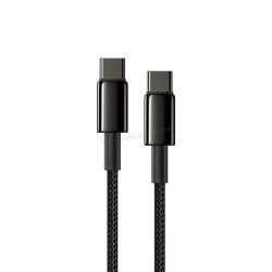 Кабель USB-C to USB-C Baseus Tungsten Gold CATWJ-01 1м (Black)