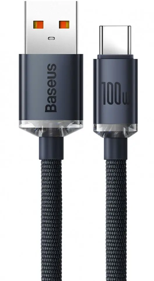 Cablu USB to Type-C Baseus Crystal Shine CAJY000401 1.2m (Black)