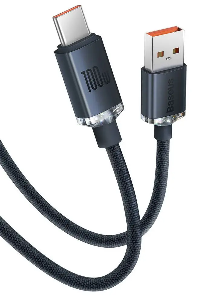 Cablu USB to Type-C Baseus Crystal Shine CAJY000401 1.2m (Black)