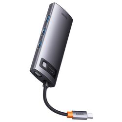 USB-концентратор Baseus Metal Gleam WKWG030213 (Grey) Thumb