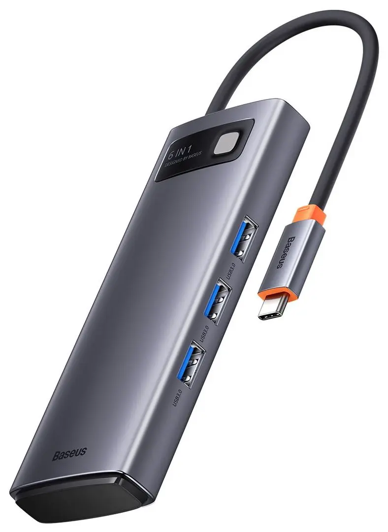 USB-концентратор Baseus Metal Gleam WKWG030213 (Grey)