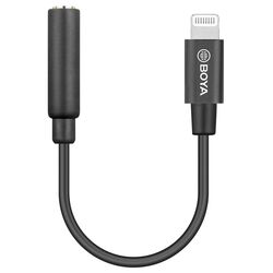 Adaptor 3.5 mm to Lightning Boya BY-K3 (Black)