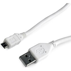 Кабель USB A to Micro USB Cablexpert CCP-mUSB2-AMBM-W 0.5m (White) Thumb