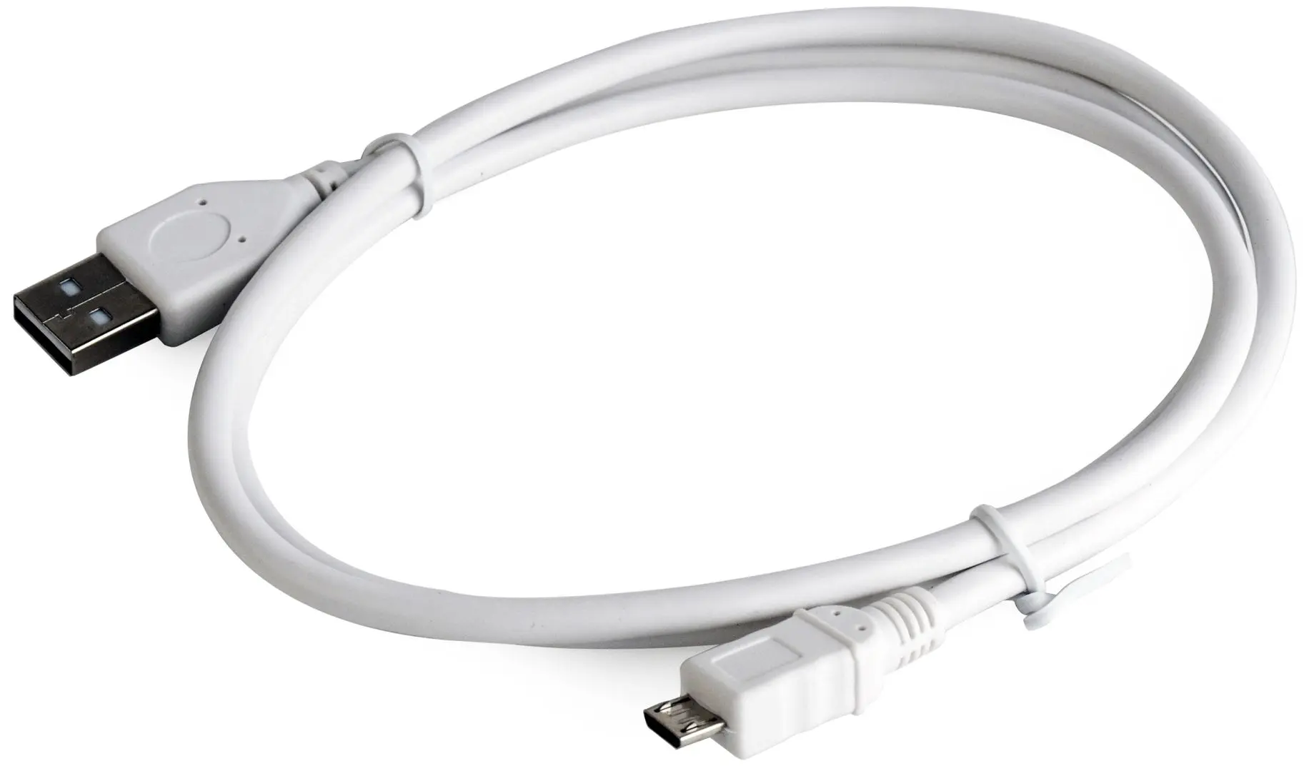 Кабель USB A to Micro USB Cablexpert CCP-mUSB2-AMBM-W 0.5m (White) - 3