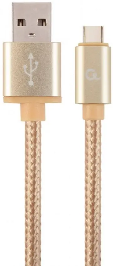 Кабель USB to USB Type-C Cablexpert CCP-USB2-AMCM-6-G 1.8м (Gold)