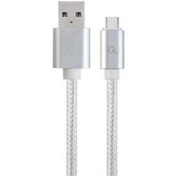 Кабель USB to USB Type-C Cablexpert CCP-USB2-AMCM-6-S 1.8m (Silver/White)