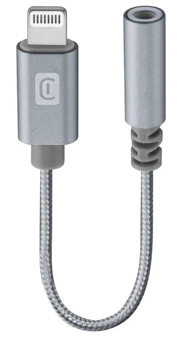Адаптер Lightning to 3.5mm Jack Cellularline 140167 (Gray)