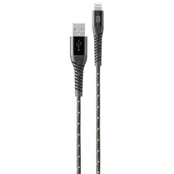Кабель Type-C to Lightning Cellularline Strong 2m (Black)