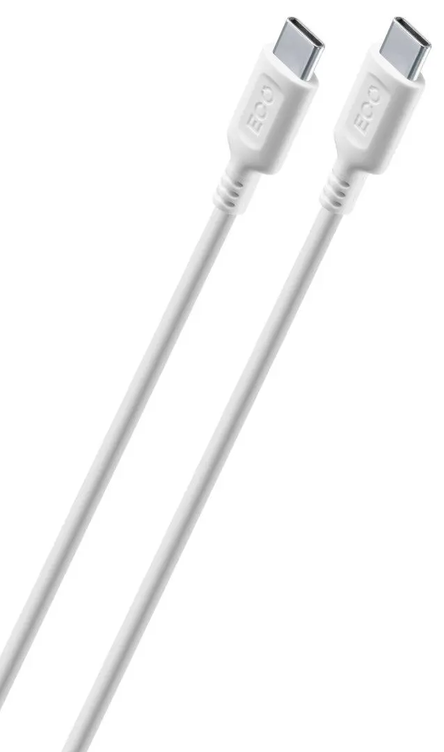 Cablu Type-C to Type-C CellularLine Become Eco Cable 1m (White)