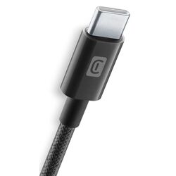 Cablu Type-C to Type-C Cellularline Braided 2.5m (Black) Thumb