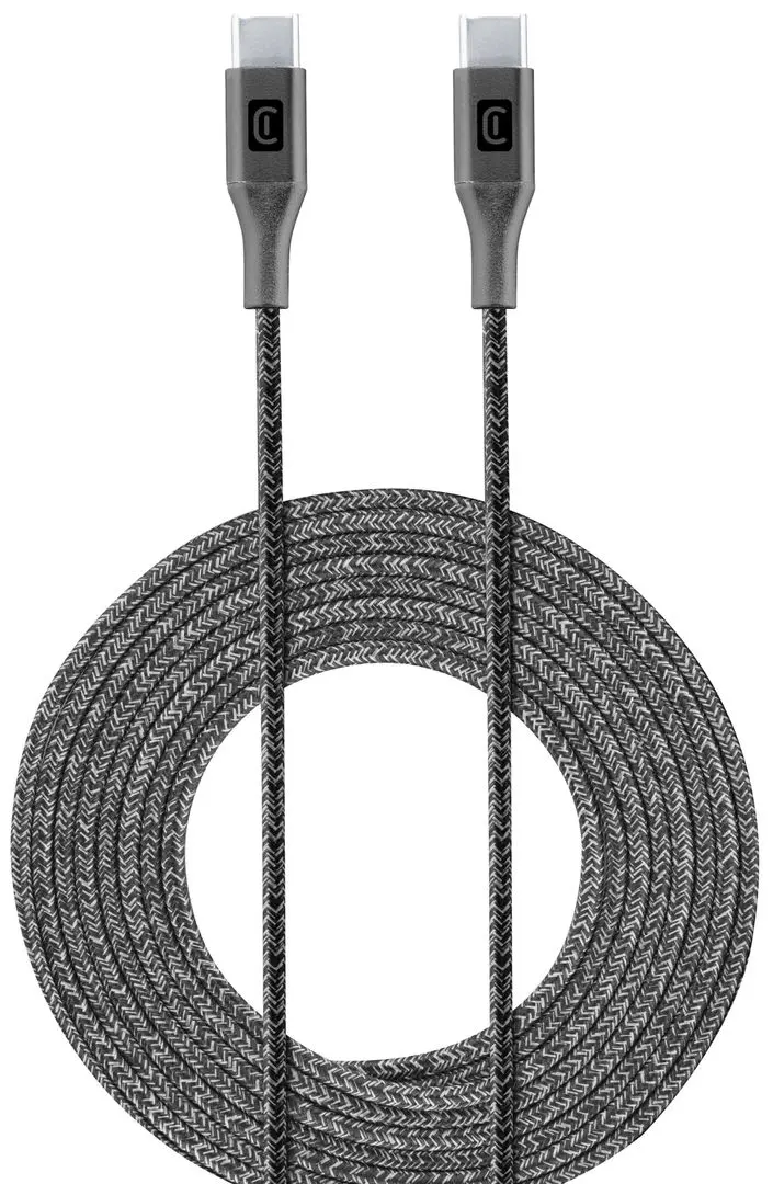 Кабель Type-C to Type-C CellularLine Long Cable 2.5м (Black) - 4