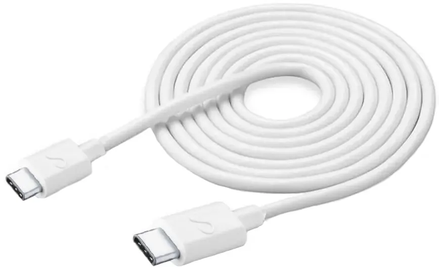 Кабель Type-C to Type-C CellularLine Power Cable 3m (White) - 3