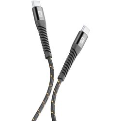 Кабель Type-C to Type-C CellularLine Strong Cable 1.2m (Black) Thumb