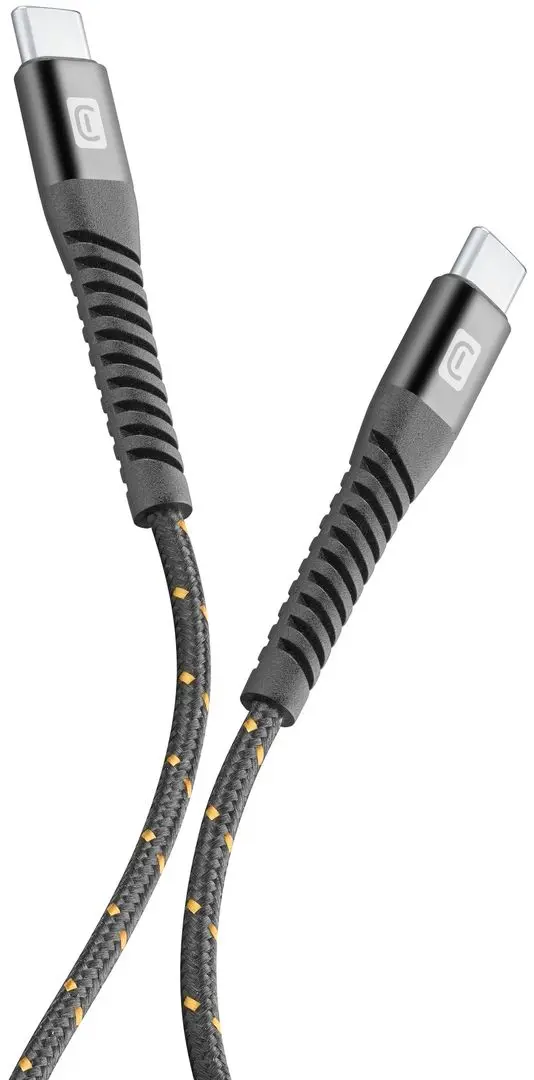 Кабель Type-C to Type-C CellularLine Strong Cable 1.2m (Black) - 2