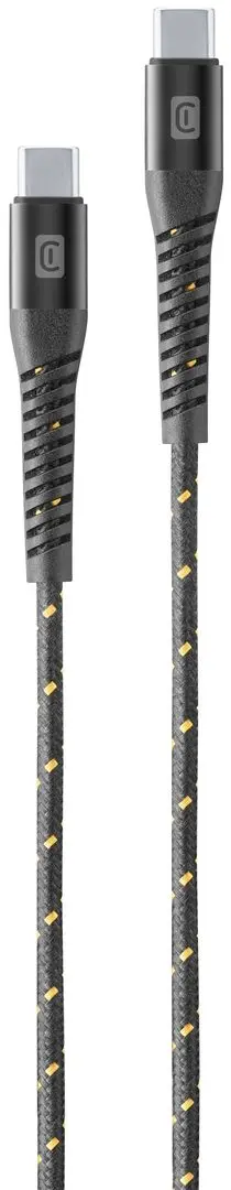 Кабель Type-C to Type-C CellularLine Strong Cable 1.2m (Black)