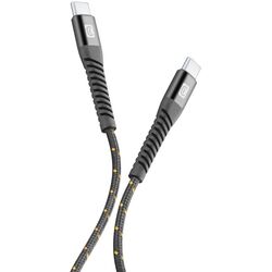Кабель Type-C to Type-C Cellularline Strong Cable 2m (Black) Thumb