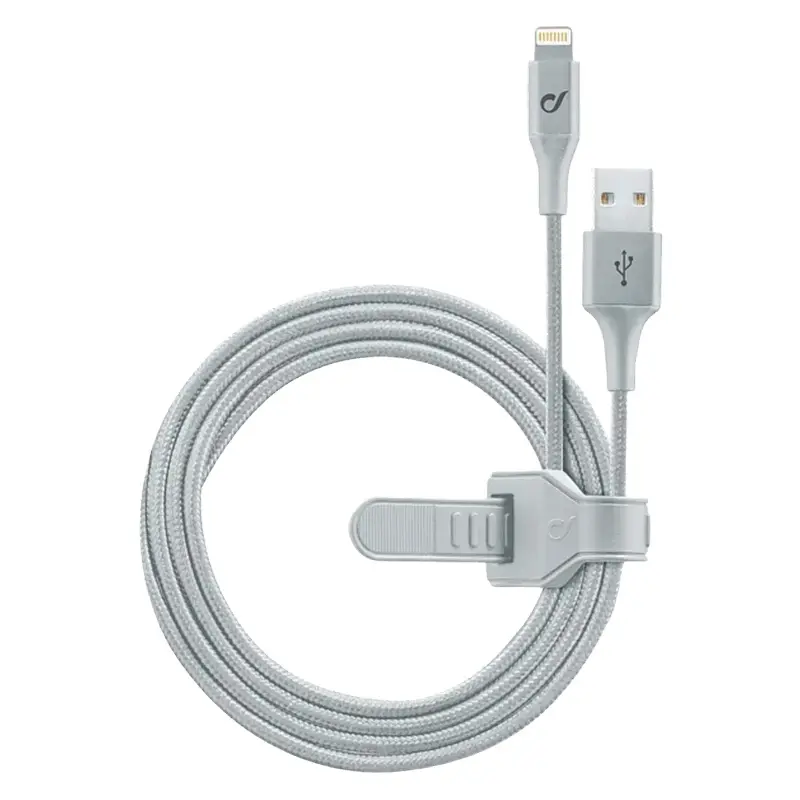 Cablu USB-A to Lightning CellularLine MFI 1m (Silver)