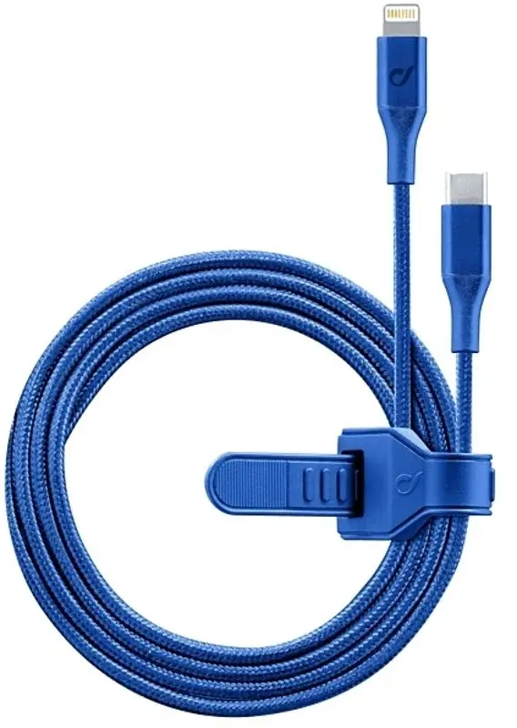 Cablu USB-C to Lightning CellularLine MFI 1m (Blue)