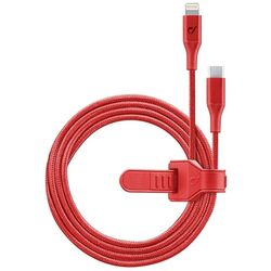 Cablu USB-C to Lightning CellularLine MFI 1m (Red)