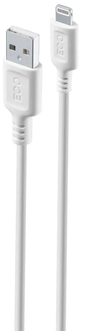 Cablu USB to Lightning Cellularline Become Eco 1m (White)