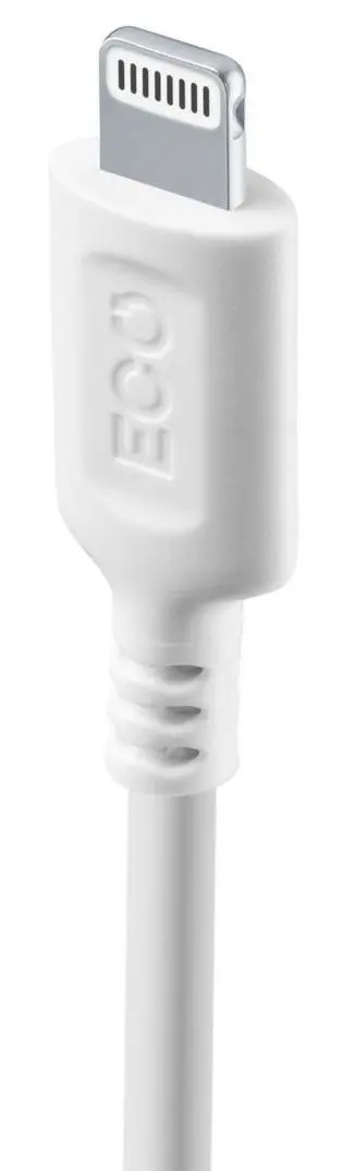 Cablu USB to Lightning Cellularline Become Eco 1m (White)