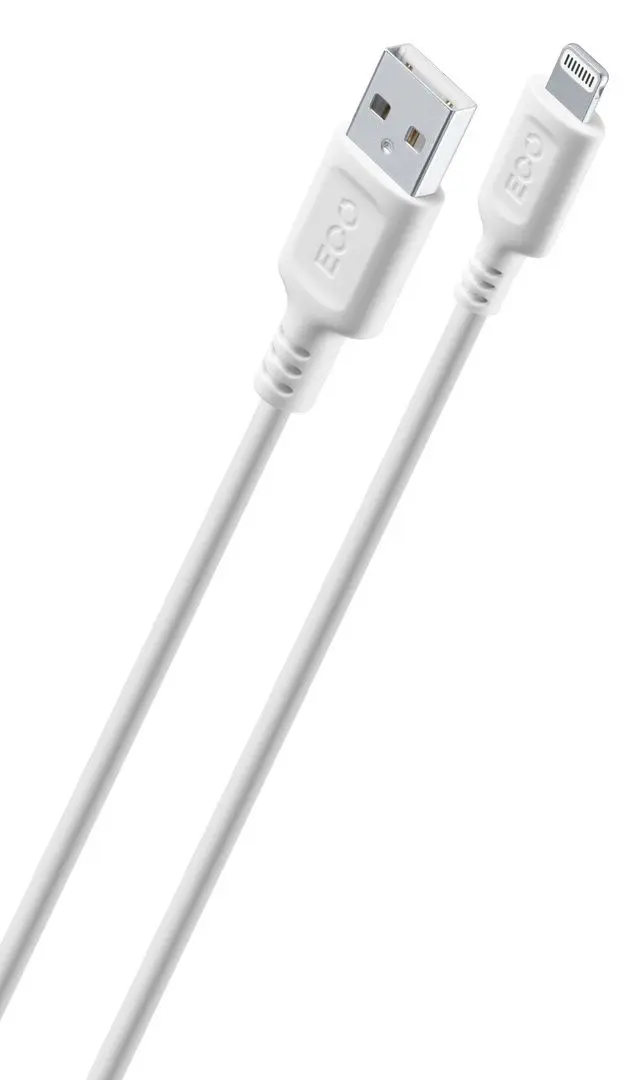 Cablu USB to Lightning Cellularline Become Eco 1m (White)