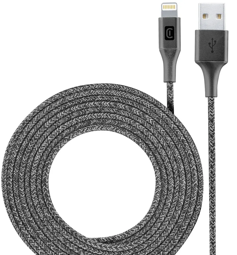 Cablu USB to Lightning Cellularline Long Cable 2.5m (Black)
