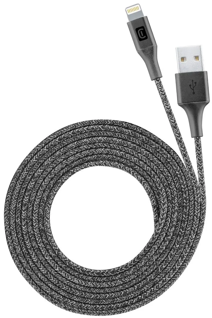 Cablu USB to Lightning Cellularline Long Cable 2.5m (Black)