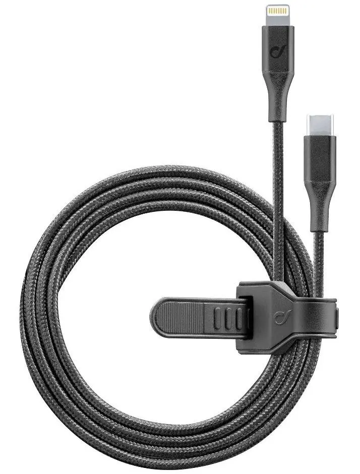 Кабель USB to Lightning CellularLine MFI 1m (Black)