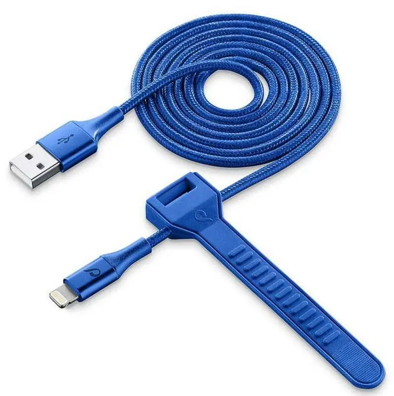 Кабель USB to Lightning CellularLine MFI 1m (Blue)