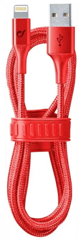 Cablu USB to Lightning CellularLine MFI 1m (Red)