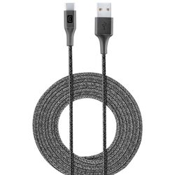 Кабель USB to Type-C CellularLine Long 2.5м (Black) Thumb