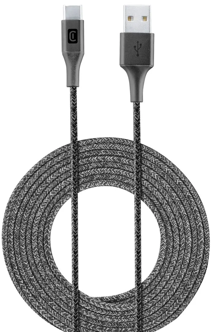 Кабель USB to Type-C CellularLine Long 2.5м (Black) - 3