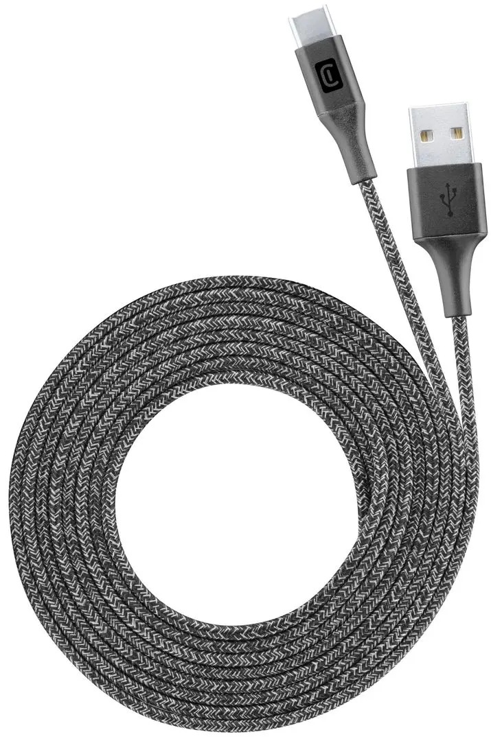 Кабель USB to Type-C CellularLine Long 2.5м (Black)