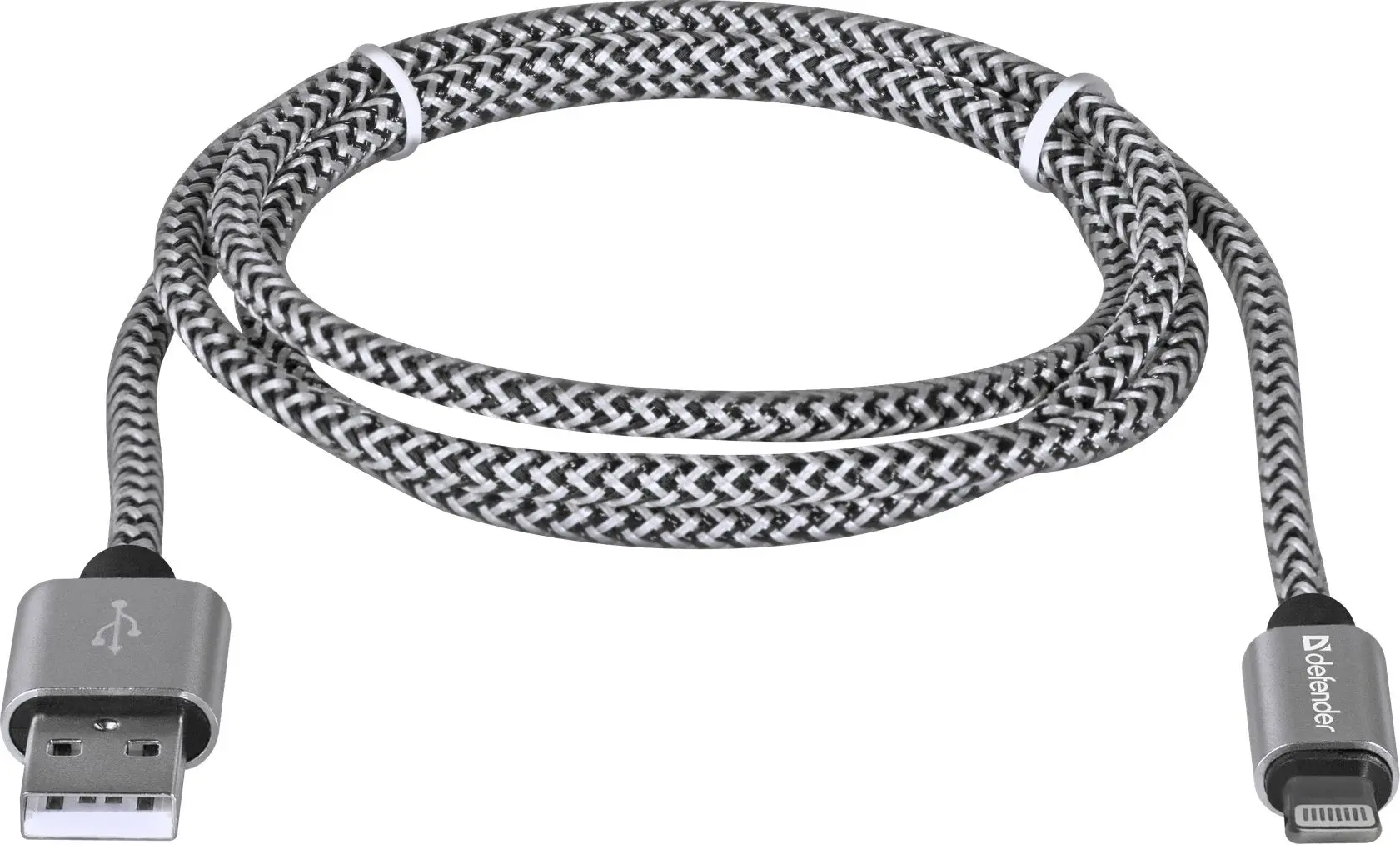 Кабель USB to Lightning Defender ACH01-03T 1m (Grey) - 2