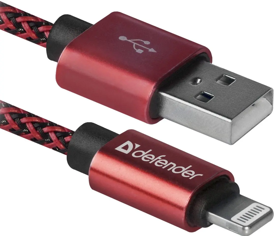 Кабель USB to Lightning Defender ACH01-03T 1m (Red)
