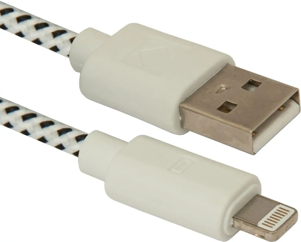Кабель USB to Lightning Defender ACH01-03T 1m (White)