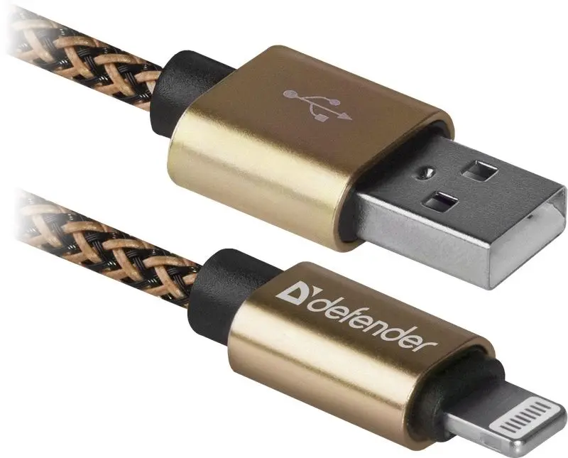 Кабель USB to Lightning Defender ACH01-03T Pro 1м (Gold) - 3