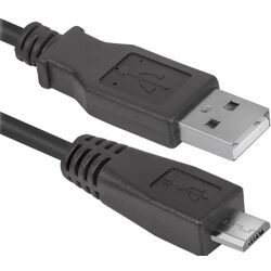 Кабель USB to MicroUSB Defender USB08-06 1.8m (Black)